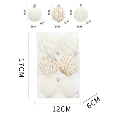 Christmas Ball Ornaments - Multicolor Electroplating Pendant Set - Bascora