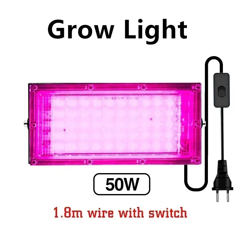 LED Grow Light Floodlight - 220V Indoor Culture Lamp 50W/100W