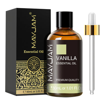 30ML Aromatherapy Essential Oil Set - Lavender, Vanilla, Jasmine & More - Bascora
