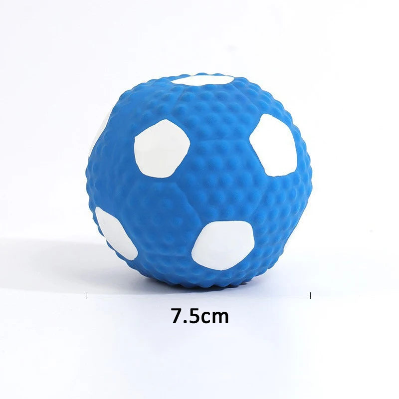 Latex Squeaky Dog Toys - Rugby Football Volleyball Set
