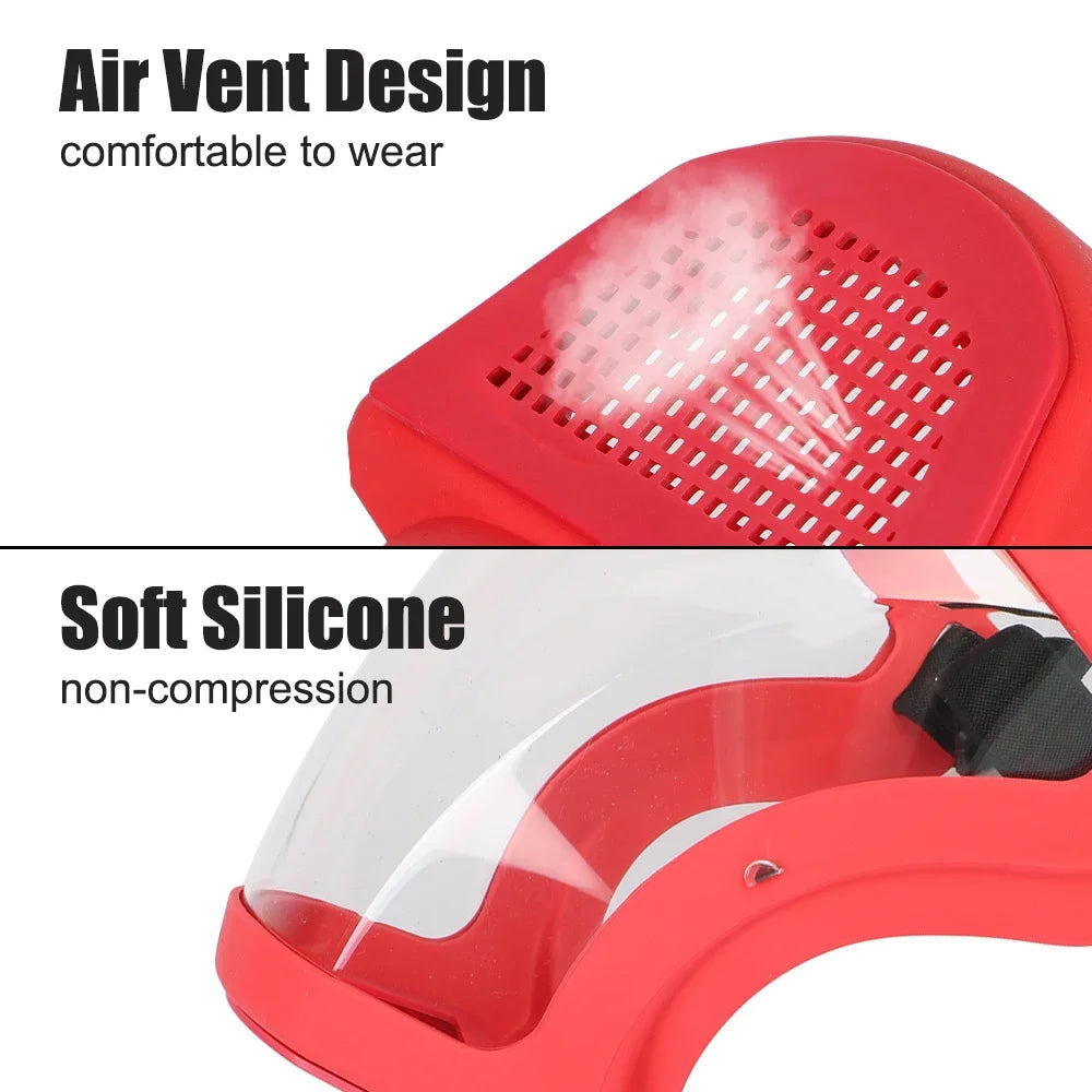 Máscara de protección facial completa - Protección de seguridad transparente