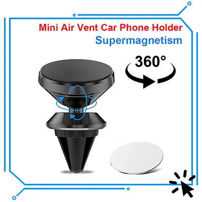 Magnetic Phone Car Holder - Universal Mount Bracket for Safe Driving
