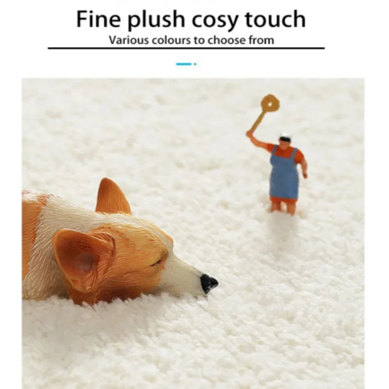 Cute Fat Tiger Floor Mat - Cashmere-Style Area Rug