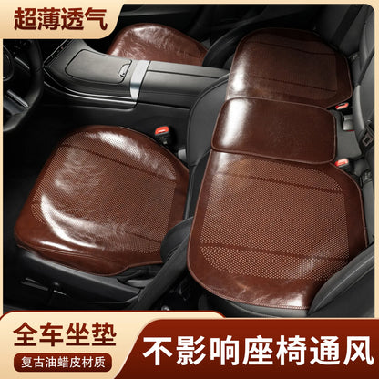 Ultra-thin Car Seat Cushion - Genuine Leather - Bascora