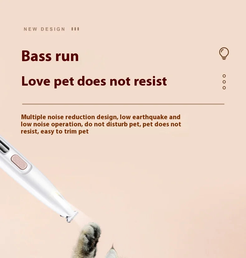 Afeitadora de patas para mascotas - Recortadora de pelos de patas