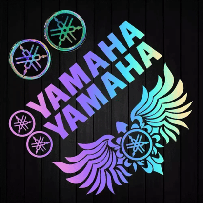 Motorcycle Reflective Laser Letter Stickers - Body Decoration Decals - Bascora