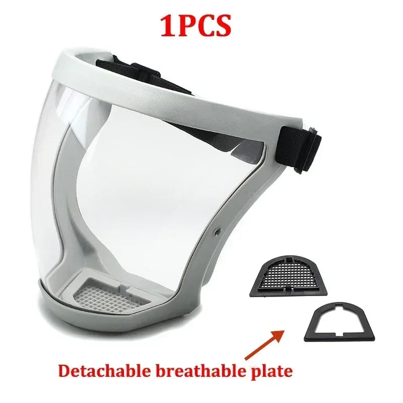 Máscara de protección facial completa - Protección de seguridad transparente