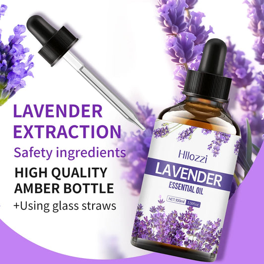 Lavender Essential Oil - Facial & Body Moisturizing Massage Oil
