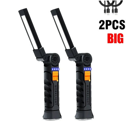 Magnetic Work Light - 360° Rotatable LED Torch - Bascora