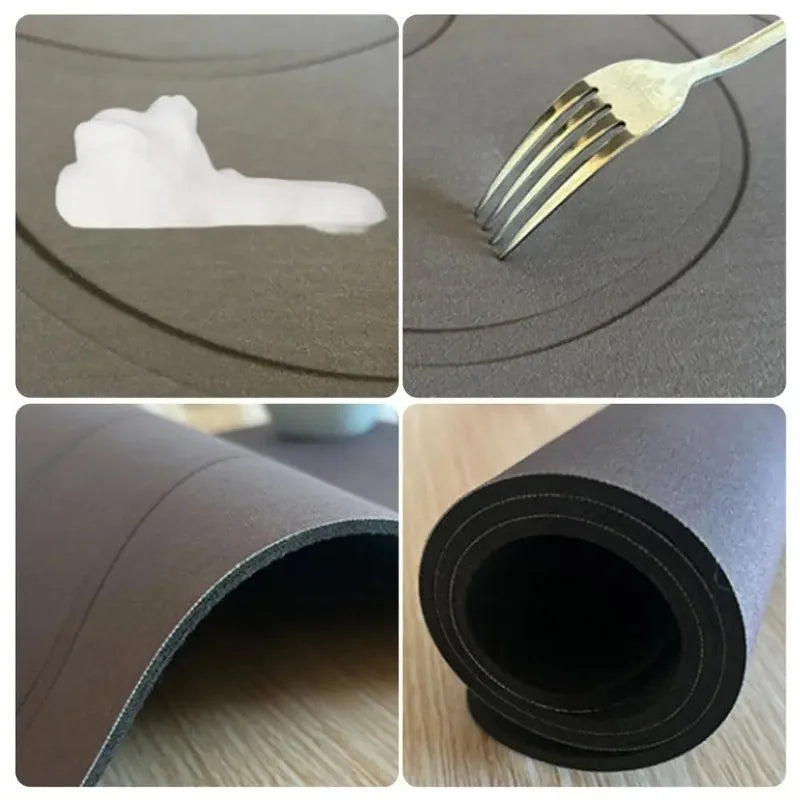 Tapis de sol minimaliste en terre de diatomées - Design de salle de bain moderne
