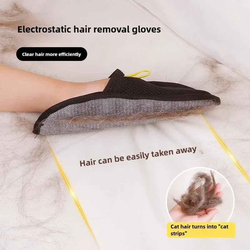 Gants anti-poils pour animaux de compagnie – Outil de toilettage et de nettoyage antistatique
