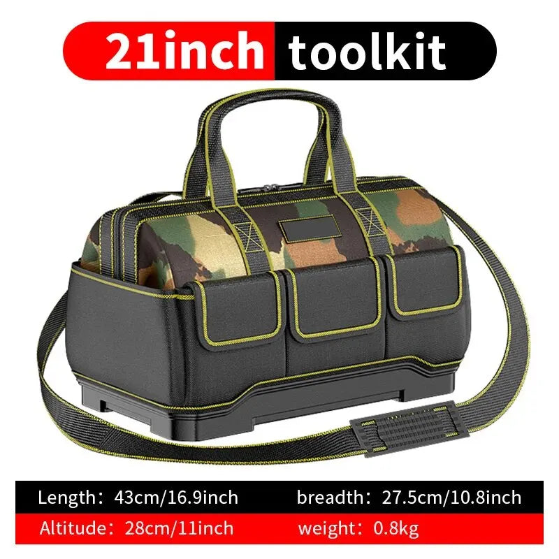 Professional Electrician Tool Bag - Waterproof Multi-Pocket Oxford