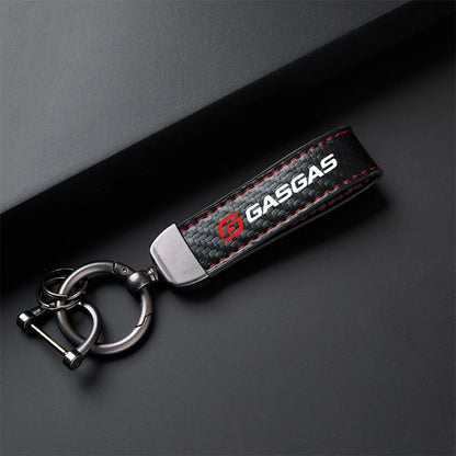 Carbon Fiber Motorcycle Keychain Holder - High-Grade Keyring - Bascora