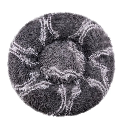 Round Plush Pet Bed - Super Soft for Large Dogs & Cats