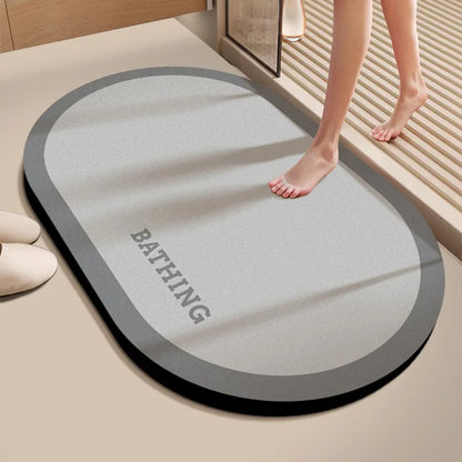 Diatomaceous Earth Bath Mat 40x60cm - Quick Dry Non-Slip Floor Mat - Bascora