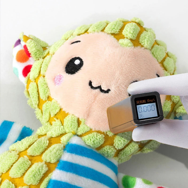 Jouet en peluche pour animaux de compagnie - Jouet interactif couineur pour animaux avec nettoyage des dents