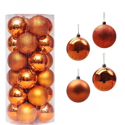 Christmas Ball Ornaments - Multicolor Electroplating Pendant Set - Bascora