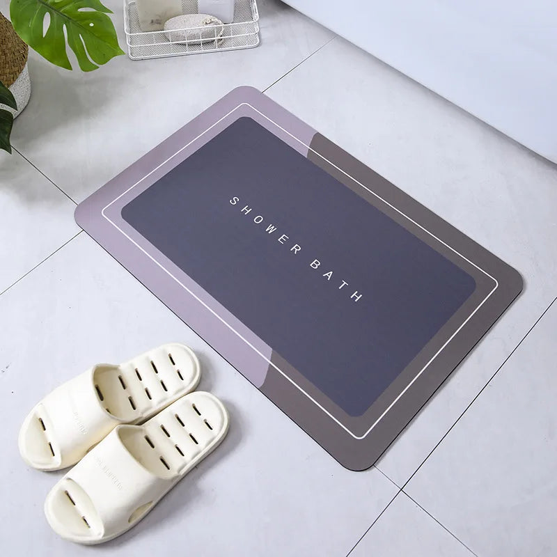 Premium Diatomite Stone Bath Mat - 3.5MM Thick Super Absorbent