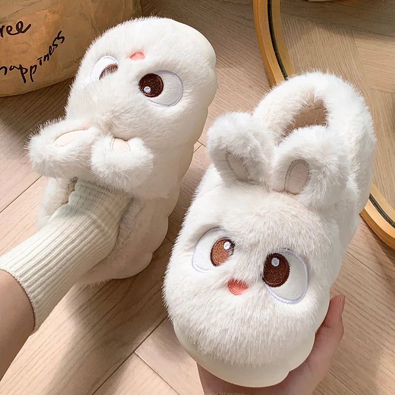 Women's Cotton Slippers - Warm Winter Indoor Shoes