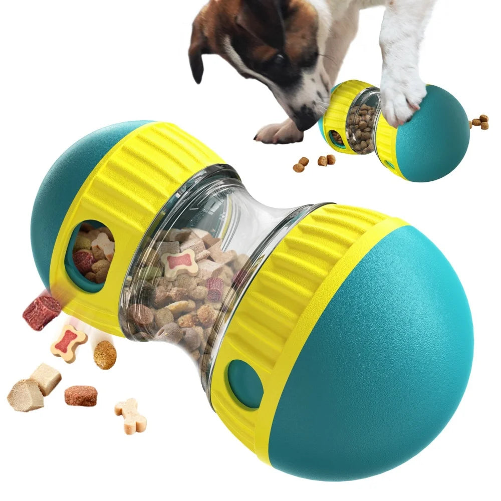 Distributeur de friandises interactif pour chien - Distributeur lent réglable pour toutes les tailles