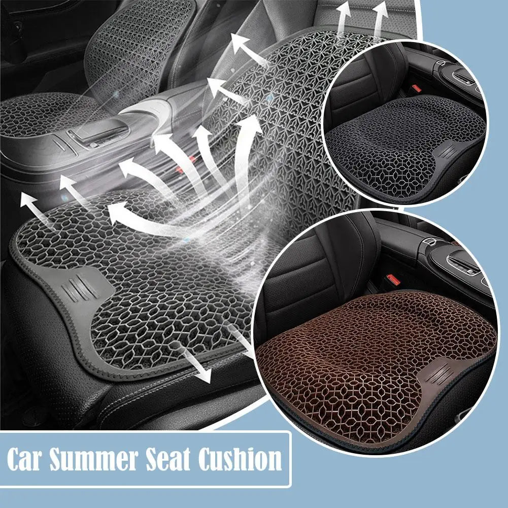 Gel Car Seat Cushion - Cooling Honeycomb Design