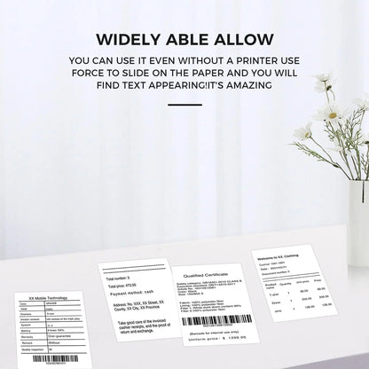 Circle Thermal Paper Stickers - Printer Compatible Labels - Bascora
