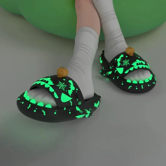 Glow-in-the-Dark Shark Slipper Sandals