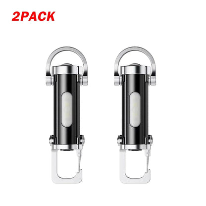 Mini Rechargeable Keychain Flashlight - 800LM EDC COB Work Light