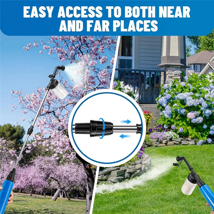 AT05 Adjustable Diatomaceous Earth Powder Duster - 16.5" to 37.4" Garden Sprayer - Bascora