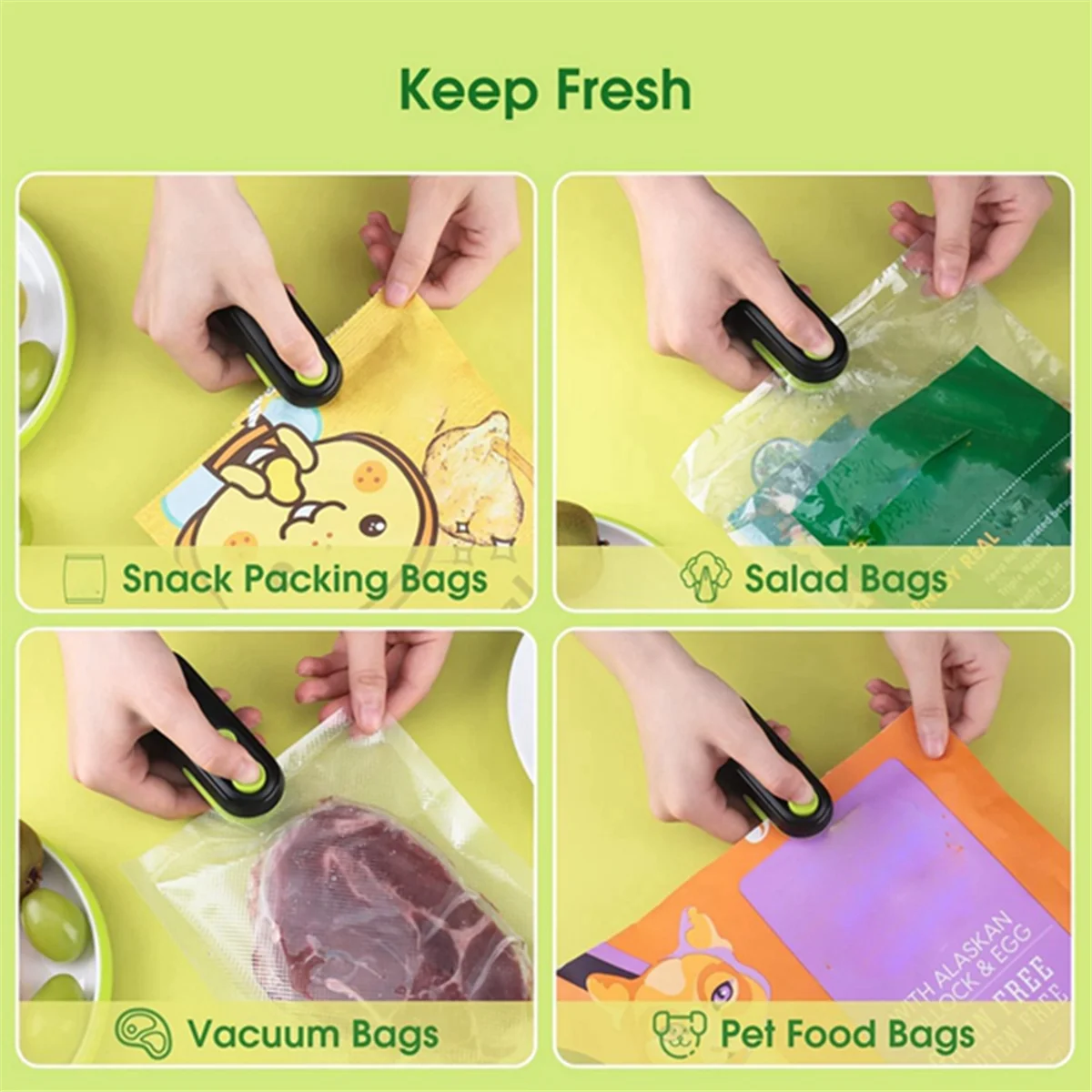 Reliable Mini Bag Sealer - Rechargeable Vacuum Sealing Machine
