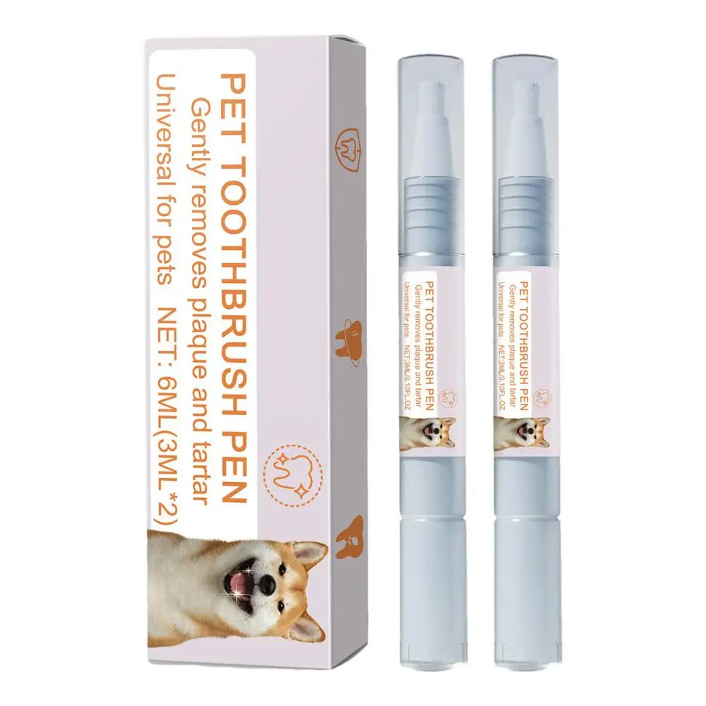 Stylo de nettoyage dentaire pour animaux de compagnie – Haleine fraîche et blanchiment des dents pour chiens et chats