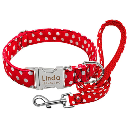 Personalized Dog Collar - Nylon Pet Collar with ID Engrave - Bascora