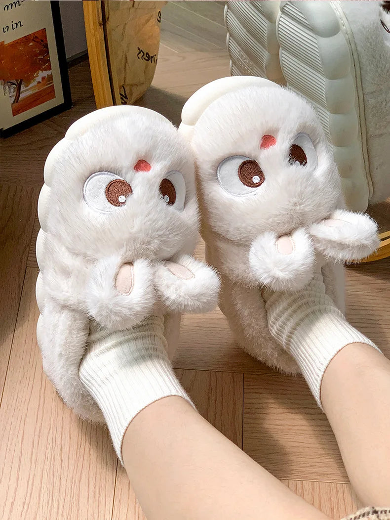 Women's Cotton Slippers - Warm Winter Indoor Shoes