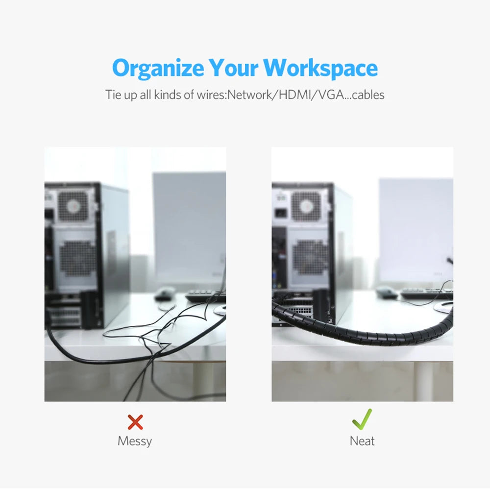 Flexible Spiral Cable Organiser