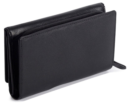 Paula RFID Leather Trifold Purse