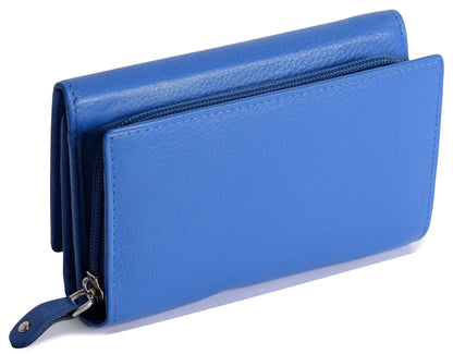 Paula RFID Leather Trifold Purse