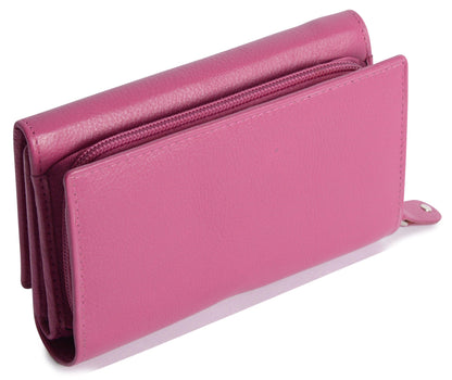 Paula RFID Leather Trifold Purse