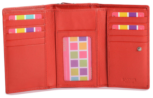 Paula RFID Leather Trifold Purse