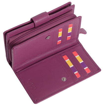 Georgie RFID Leather Double-Sided Purse
