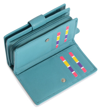 Georgie RFID Leather Double-Sided Purse