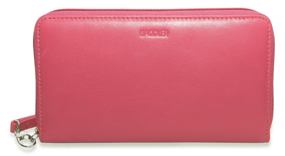 Sophia RFID Leather Zip Around Purse