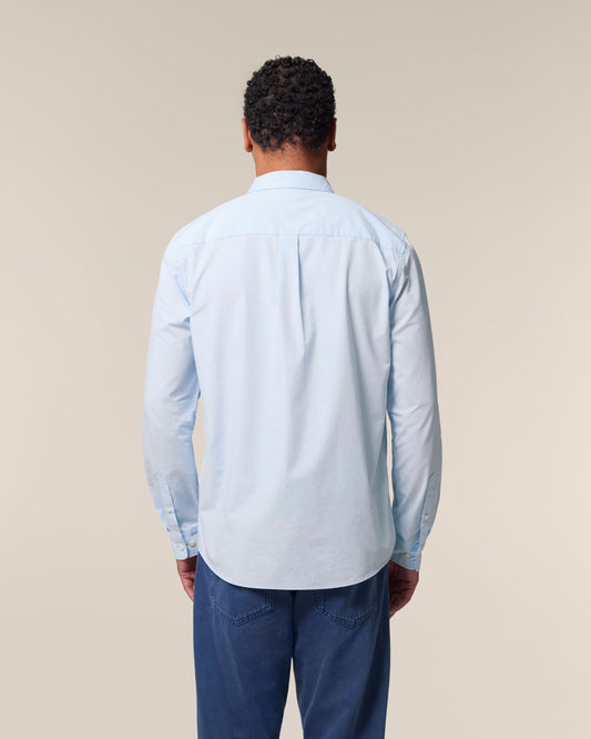 Organic Poplin Long Sleeve Shirt - Mens