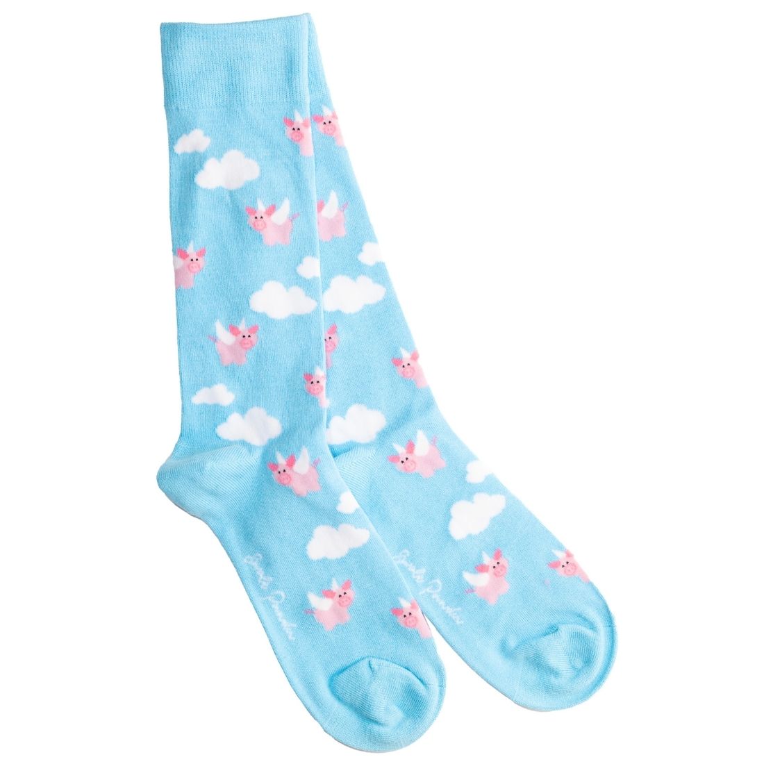 Swole Panda Flying Pig Bamboo Socks for Adults