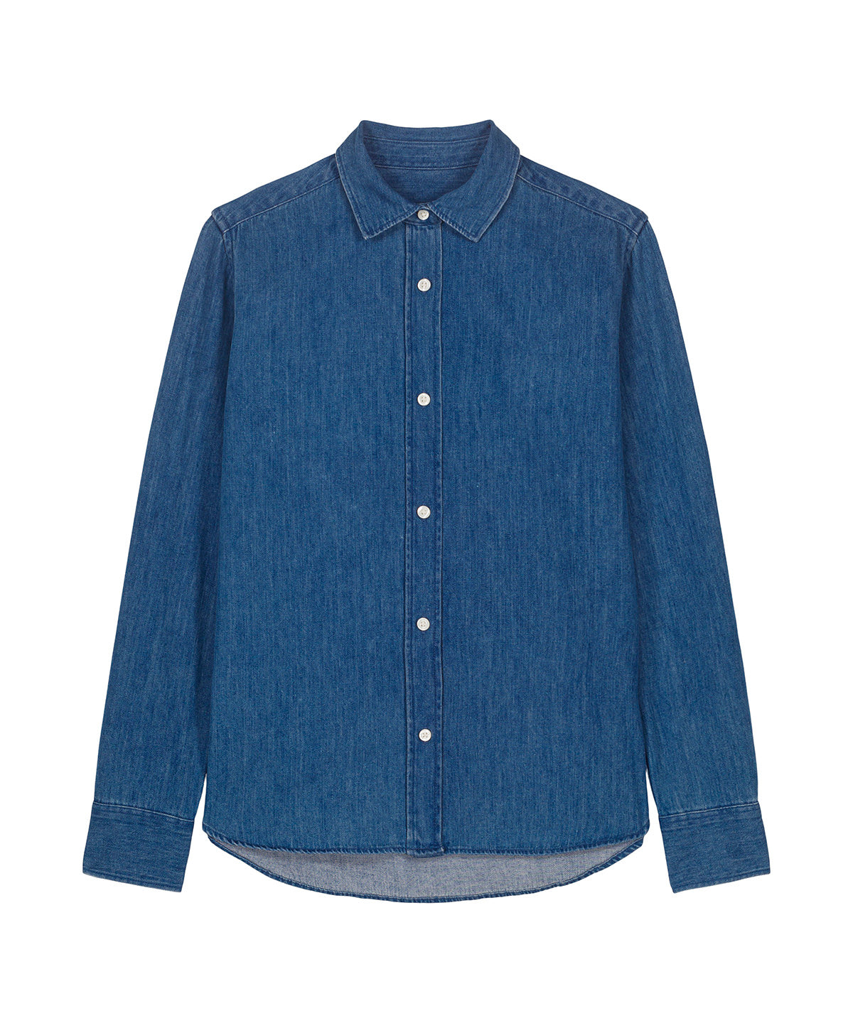 Organic Cotton Long Sleeve Denim Shirt – Womens