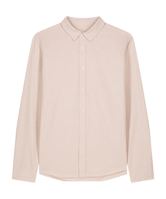 Organic Cotton Oxford Long Sleeve Shirt: Mens