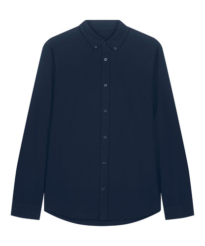 Organic Cotton Oxford Long Sleeve Shirt: Mens