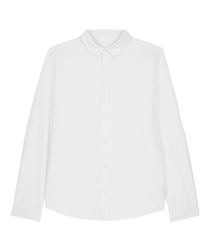 Organic Cotton Oxford Long Sleeve Shirt: Mens
