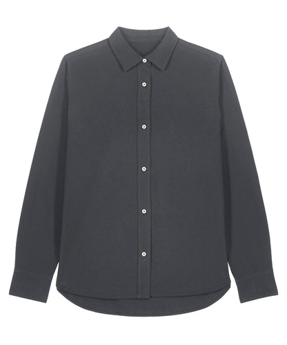 Organic Cotton Oxford Long Sleeve Shirt: Womens
