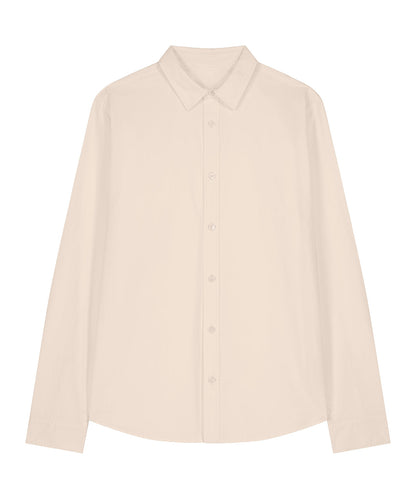 Organic Poplin Long Sleeve Shirt: Womens