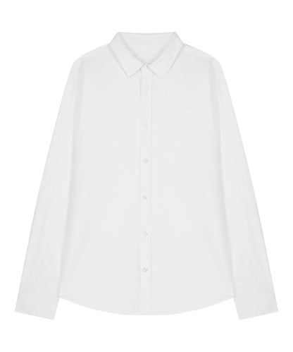 Organic Poplin Long Sleeve Shirt: Womens